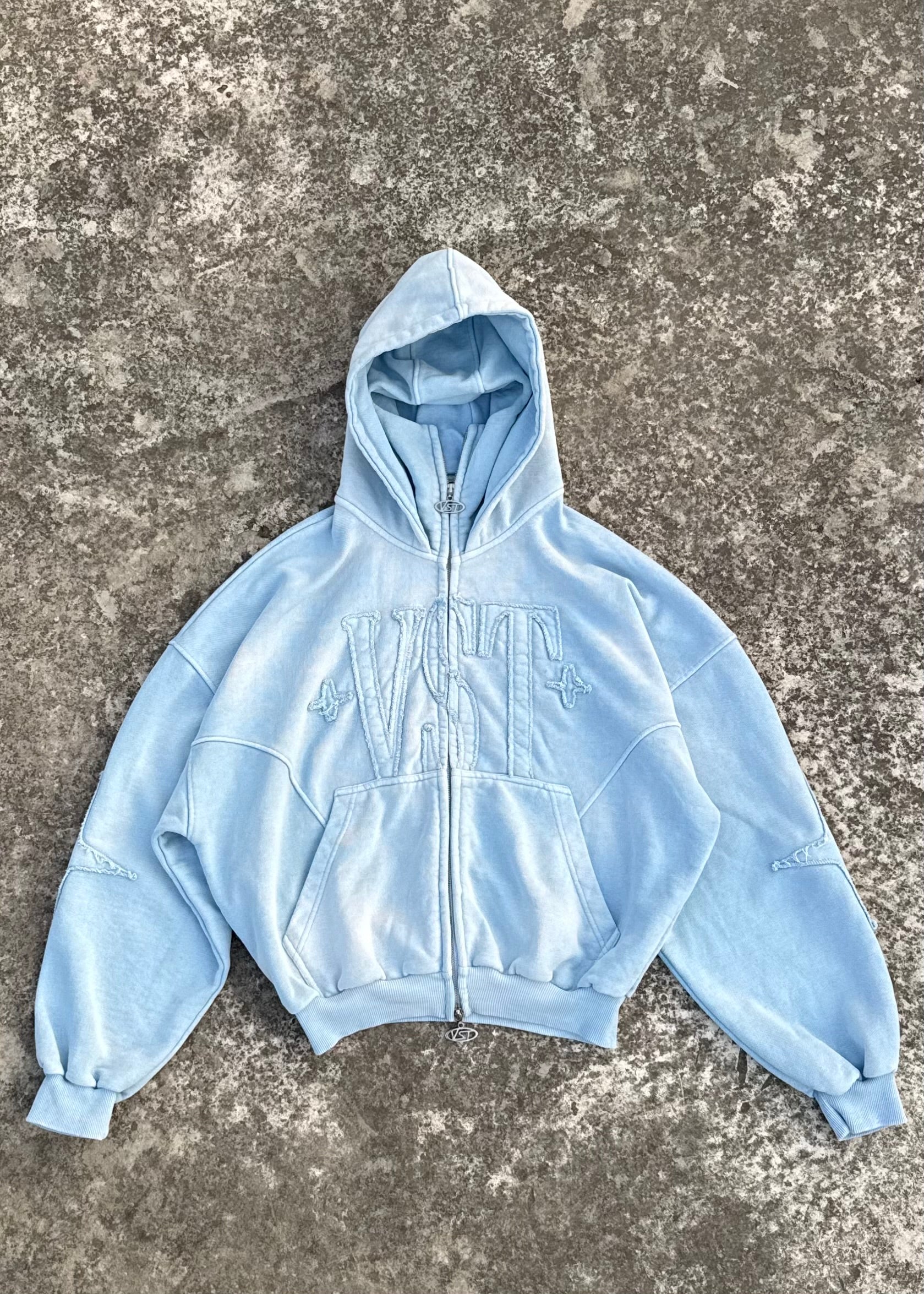 Balaclava Zip (Light Blue Washed)