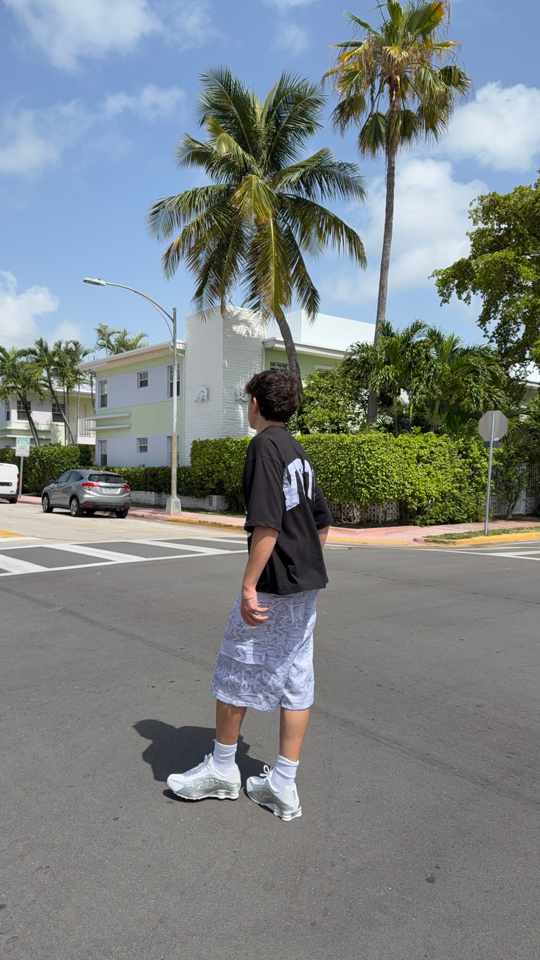 Snake Jort (White/Grey)