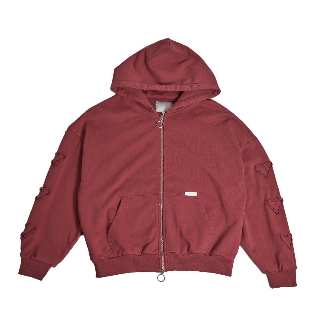 ZIP HOODIE (GARNET)