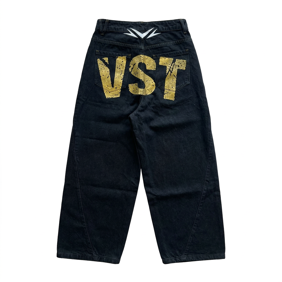 DENIM BACK JEANS (BLACK)