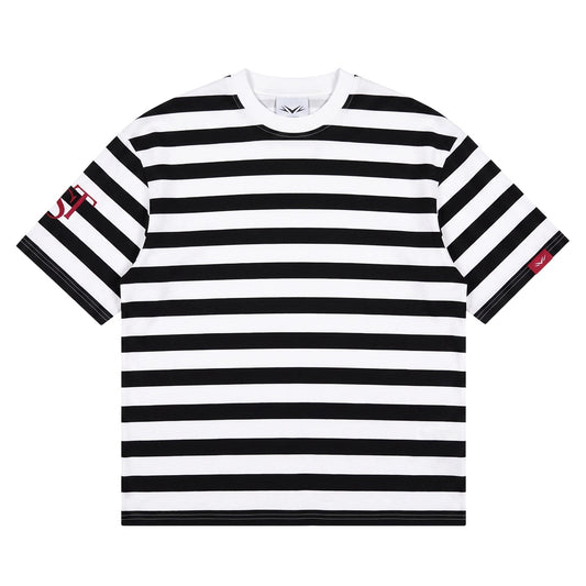 STRIPED BLACK-WHITE TEE
