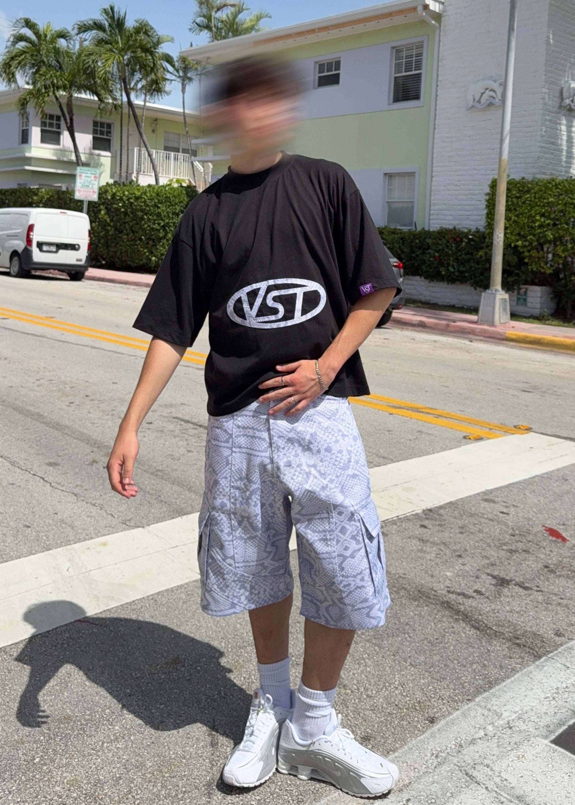 Snake Jort (White/Grey)