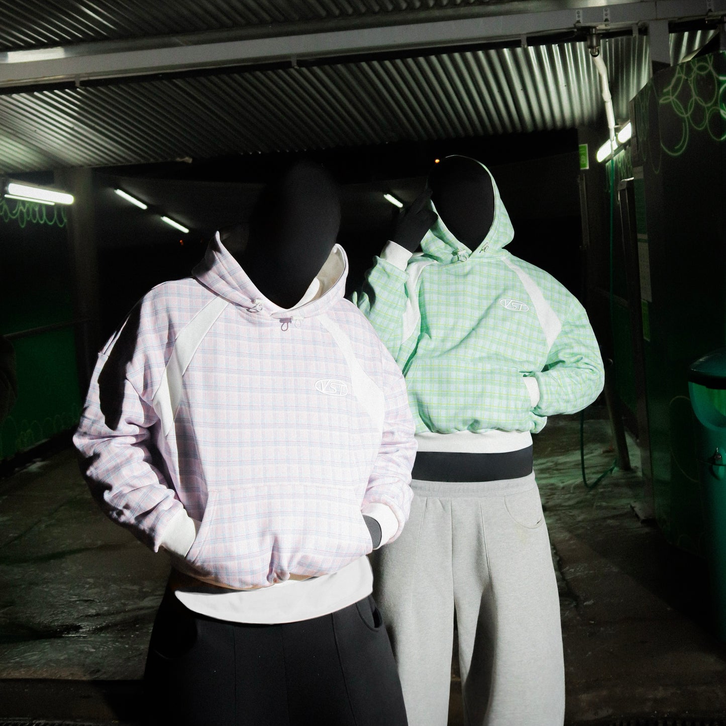 TARTAN HOODIE (PINK)