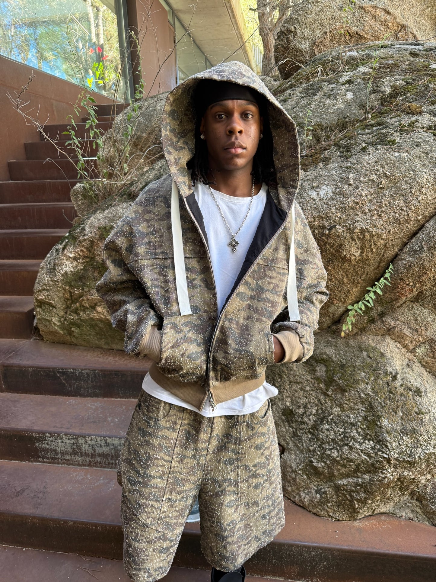 WORN CAMO JACKET (BROWN)