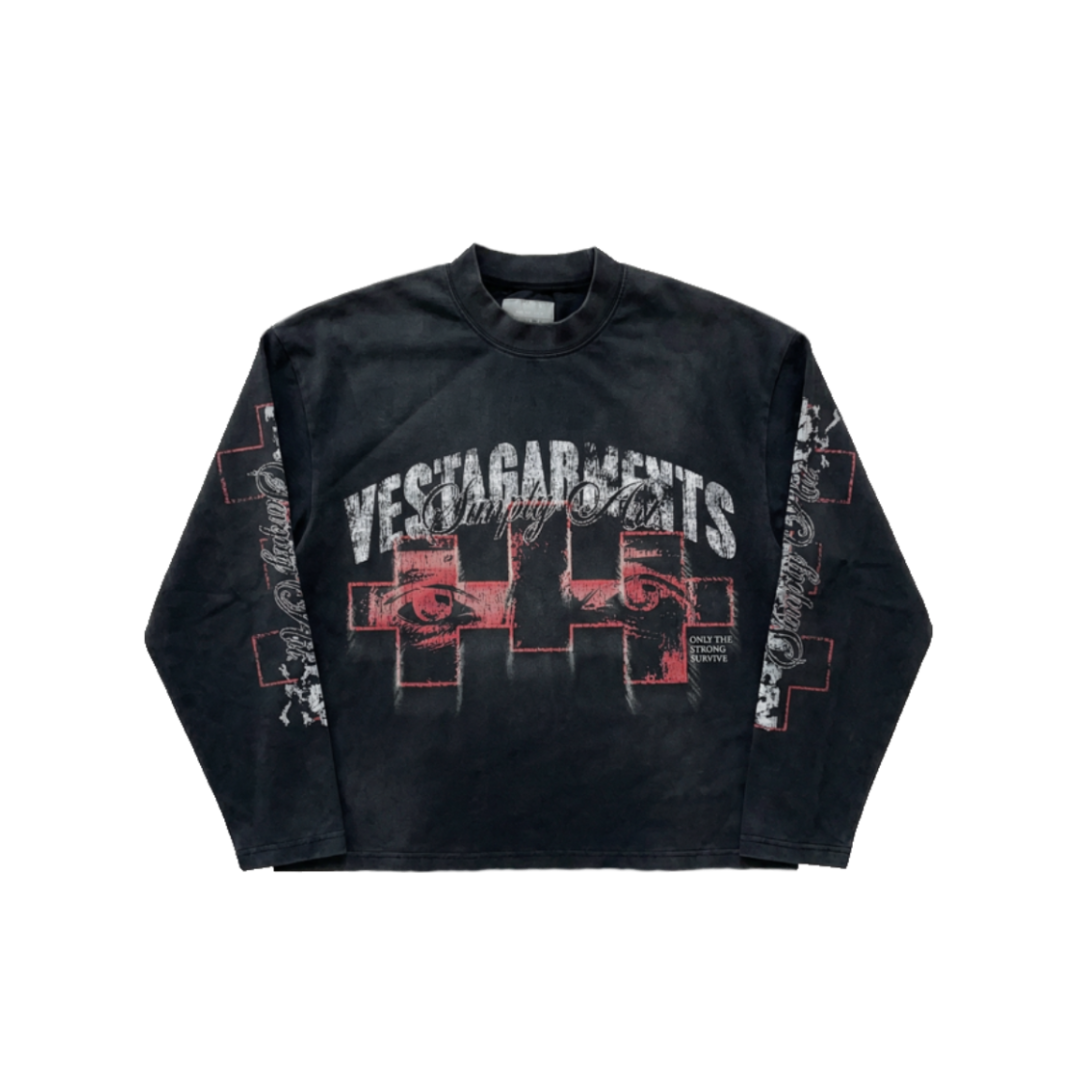 SKELETON LONGSLEEVE (BLACK)