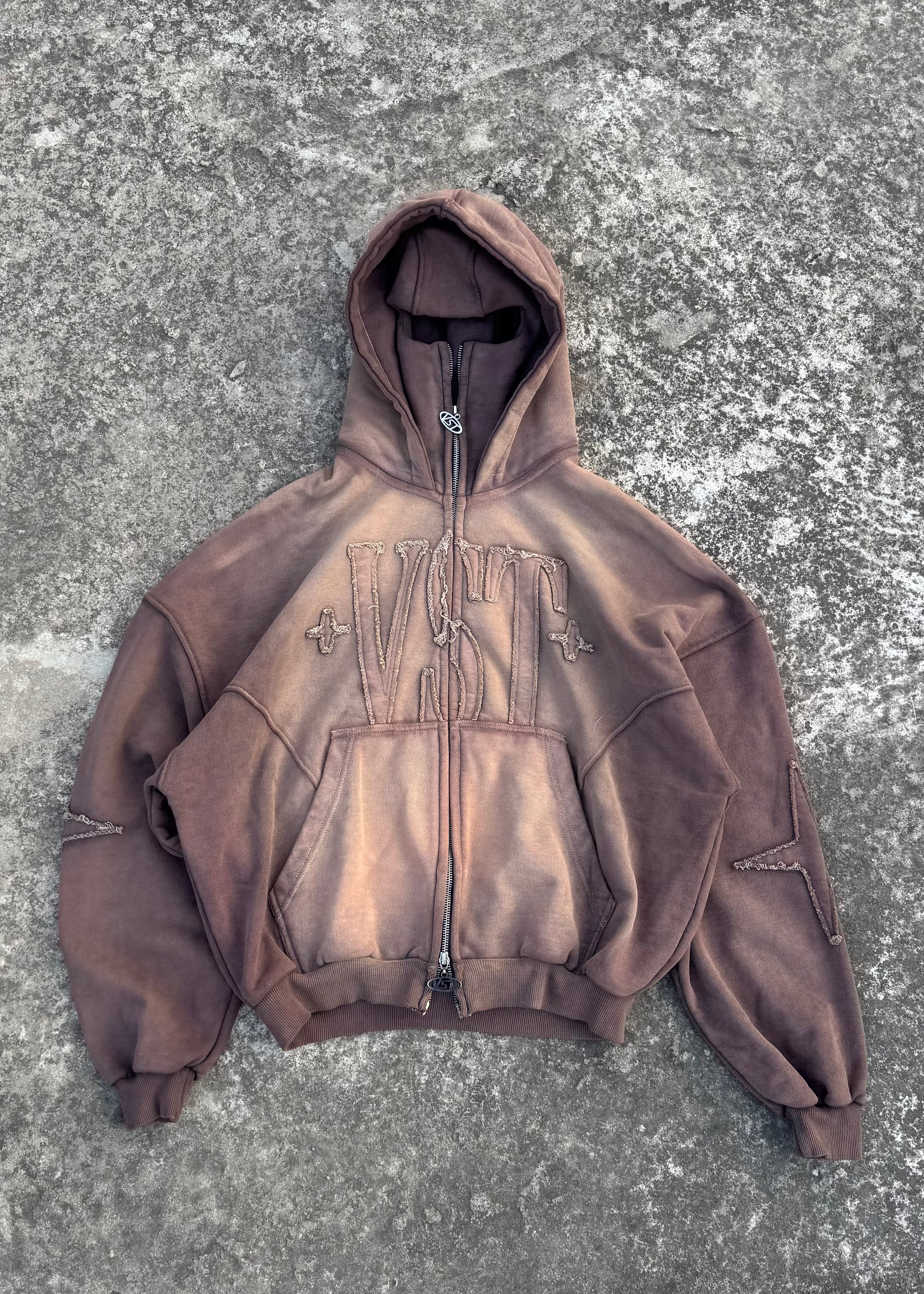 Balaclava Zip (Brown Washed)