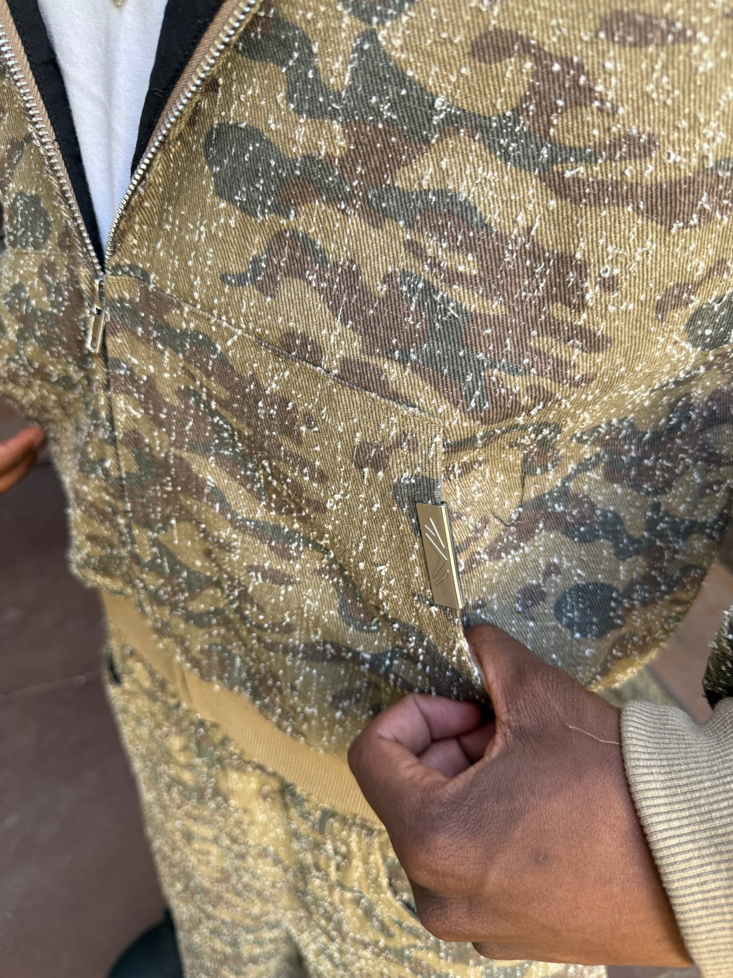 WORN CAMO JACKET (BROWN)