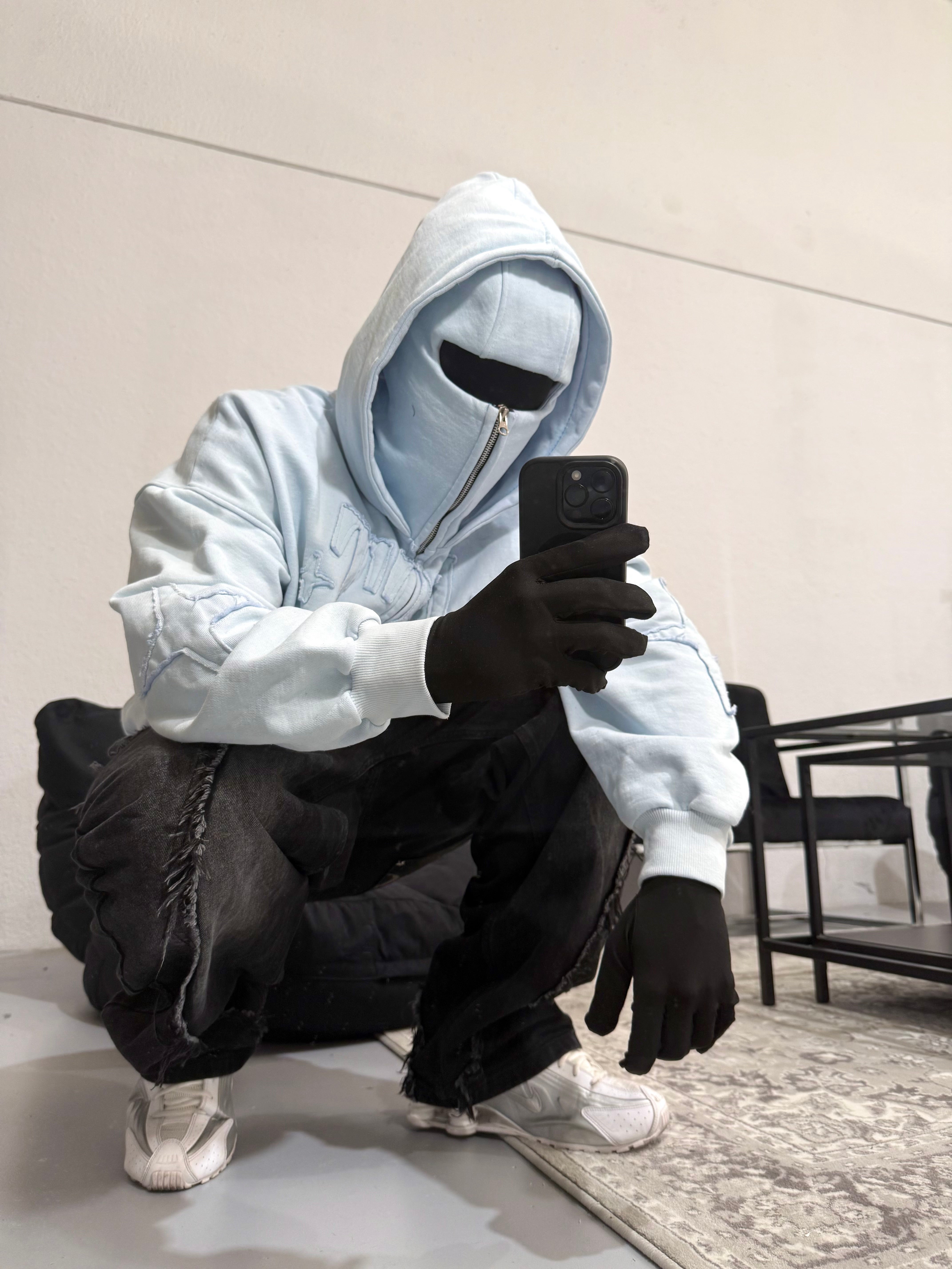 Balaclava Zip (Light Blue Washed)