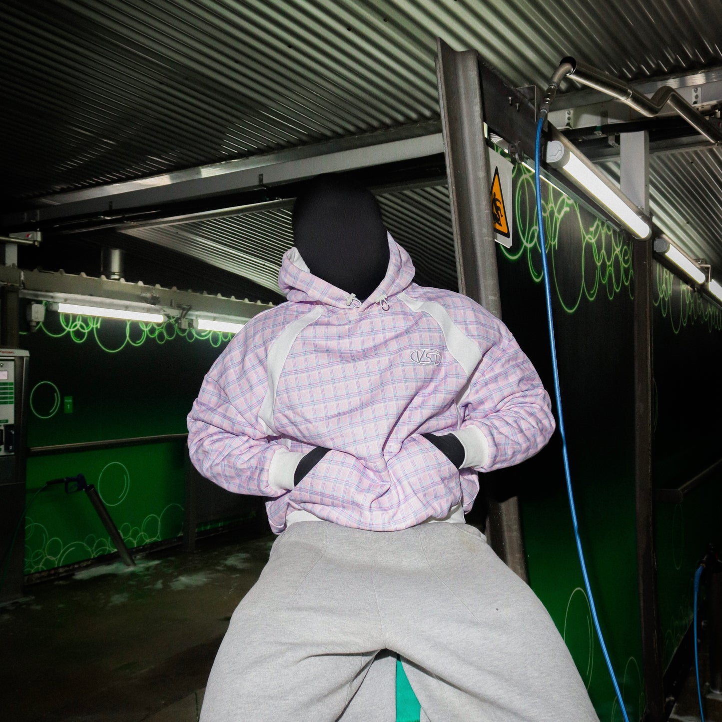 TARTAN HOODIE (PINK)