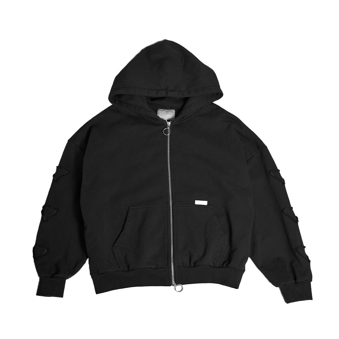 ZIP HOODIE (BLACK)