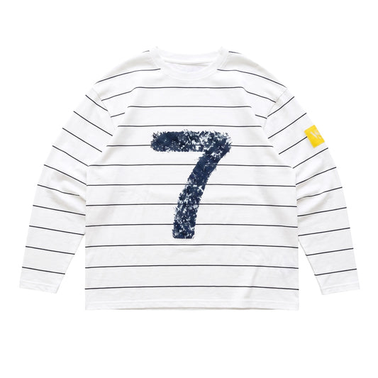 7 STRIPED LONGSLEEVE (NAVY-WHITE)