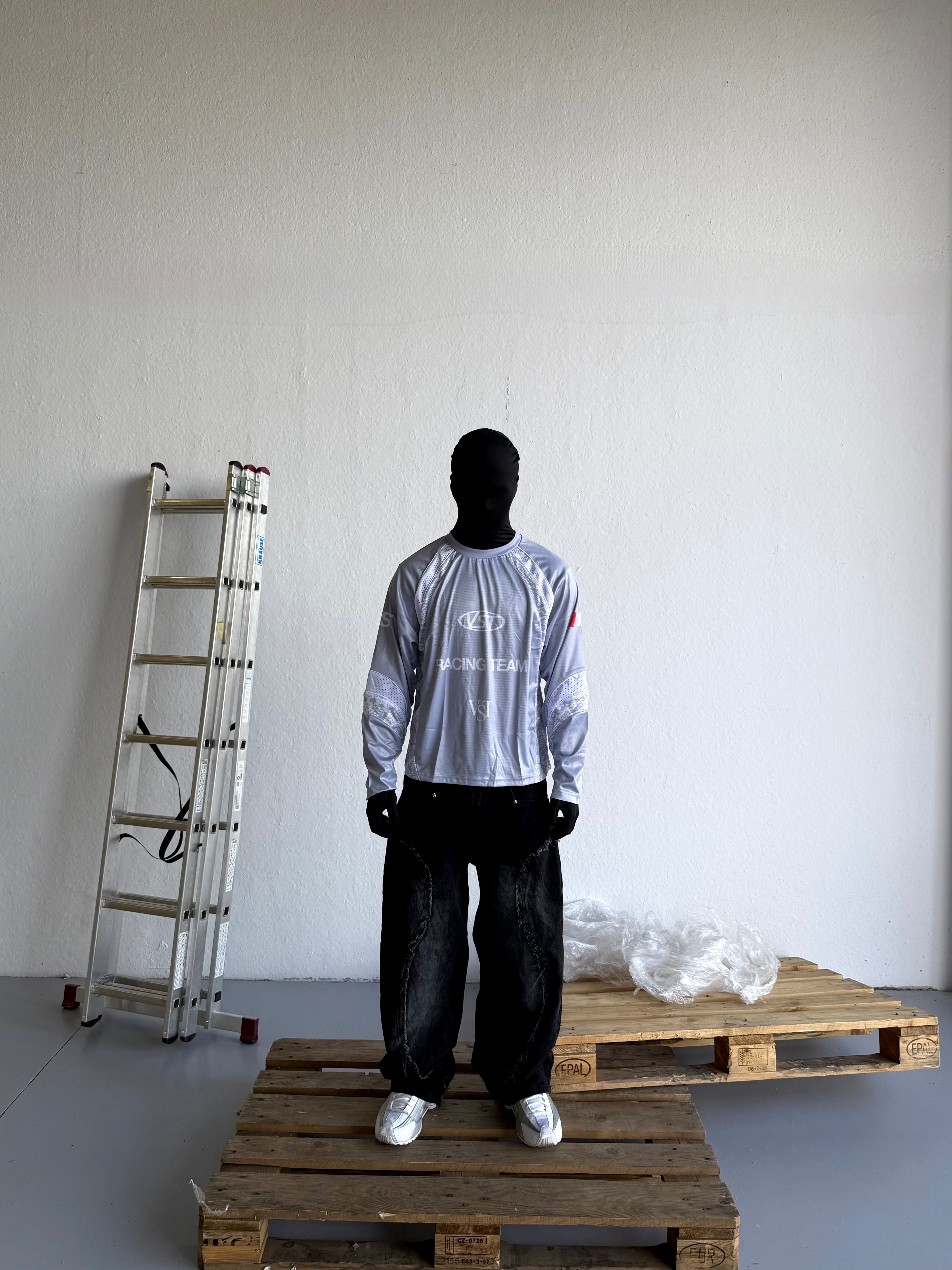 Racing Longsleeve Tee (Grey)