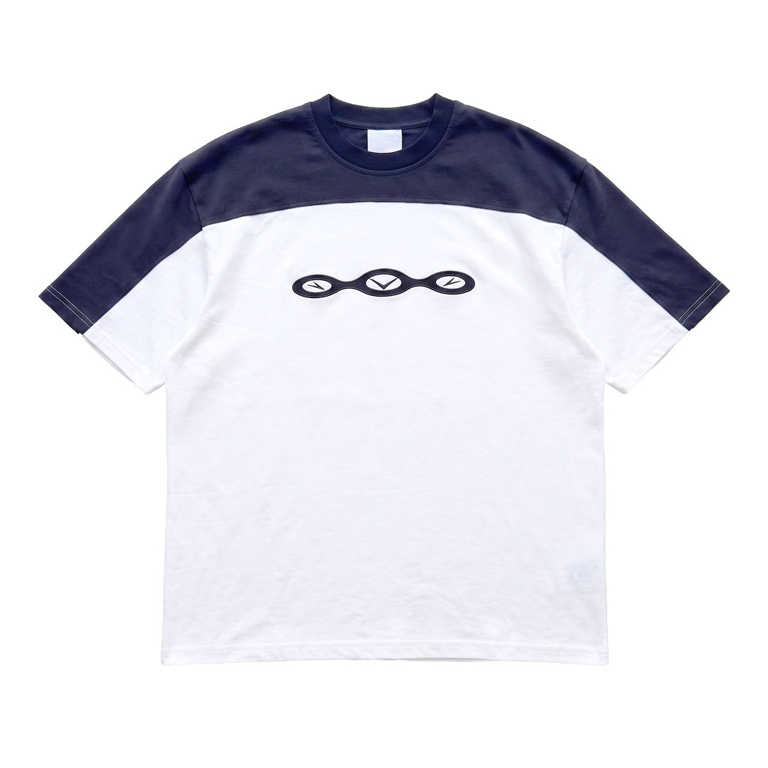 BICOLOR TEE (NAVY-WHITE)