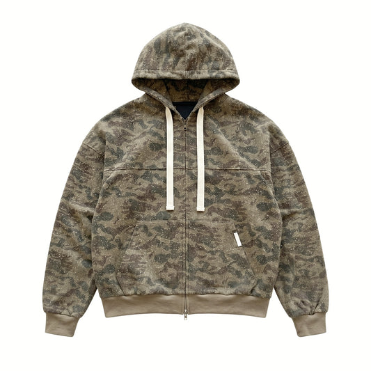 WORN CAMO JACKET (BROWN)