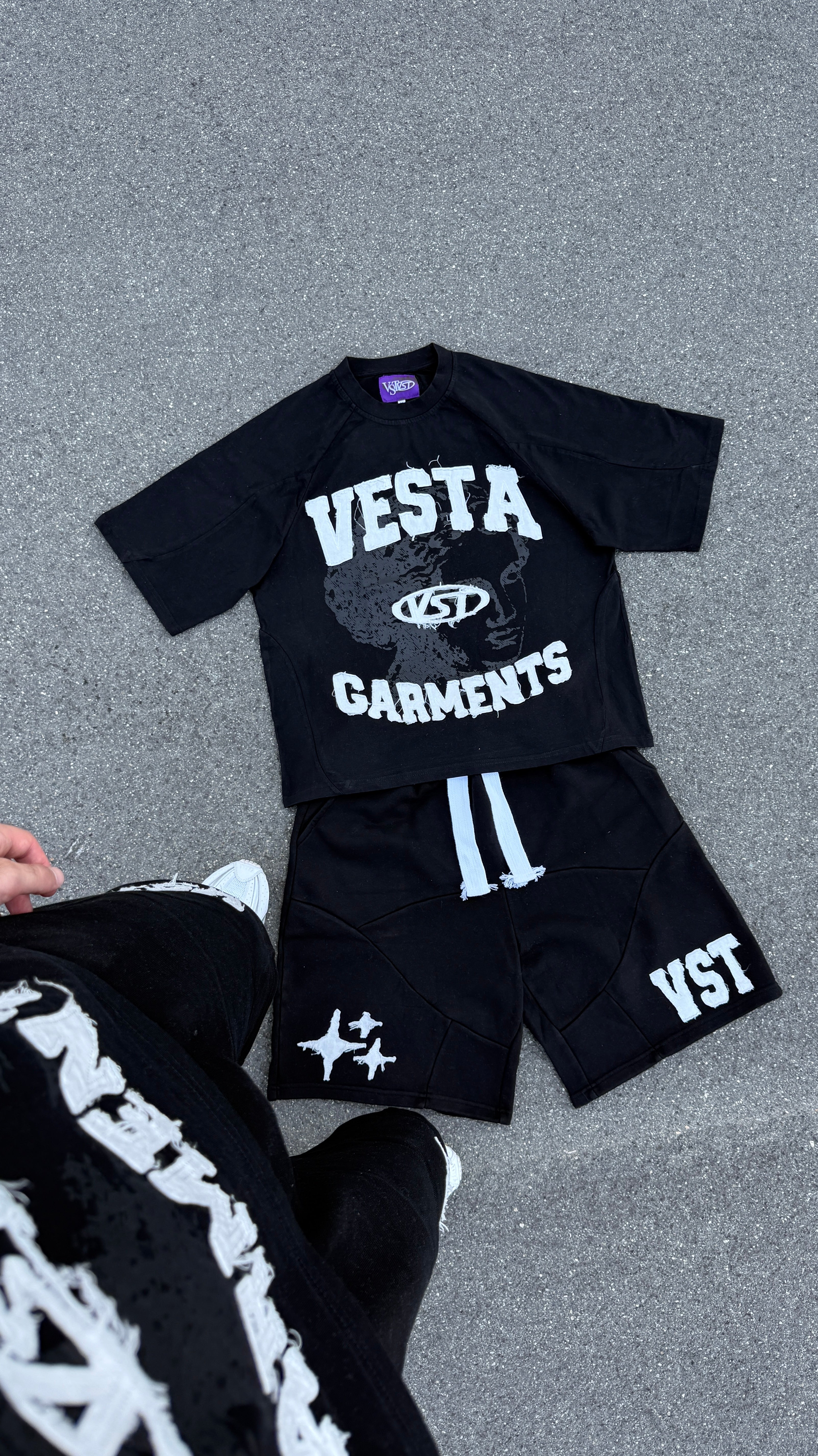 Summer Track Tee (Black)