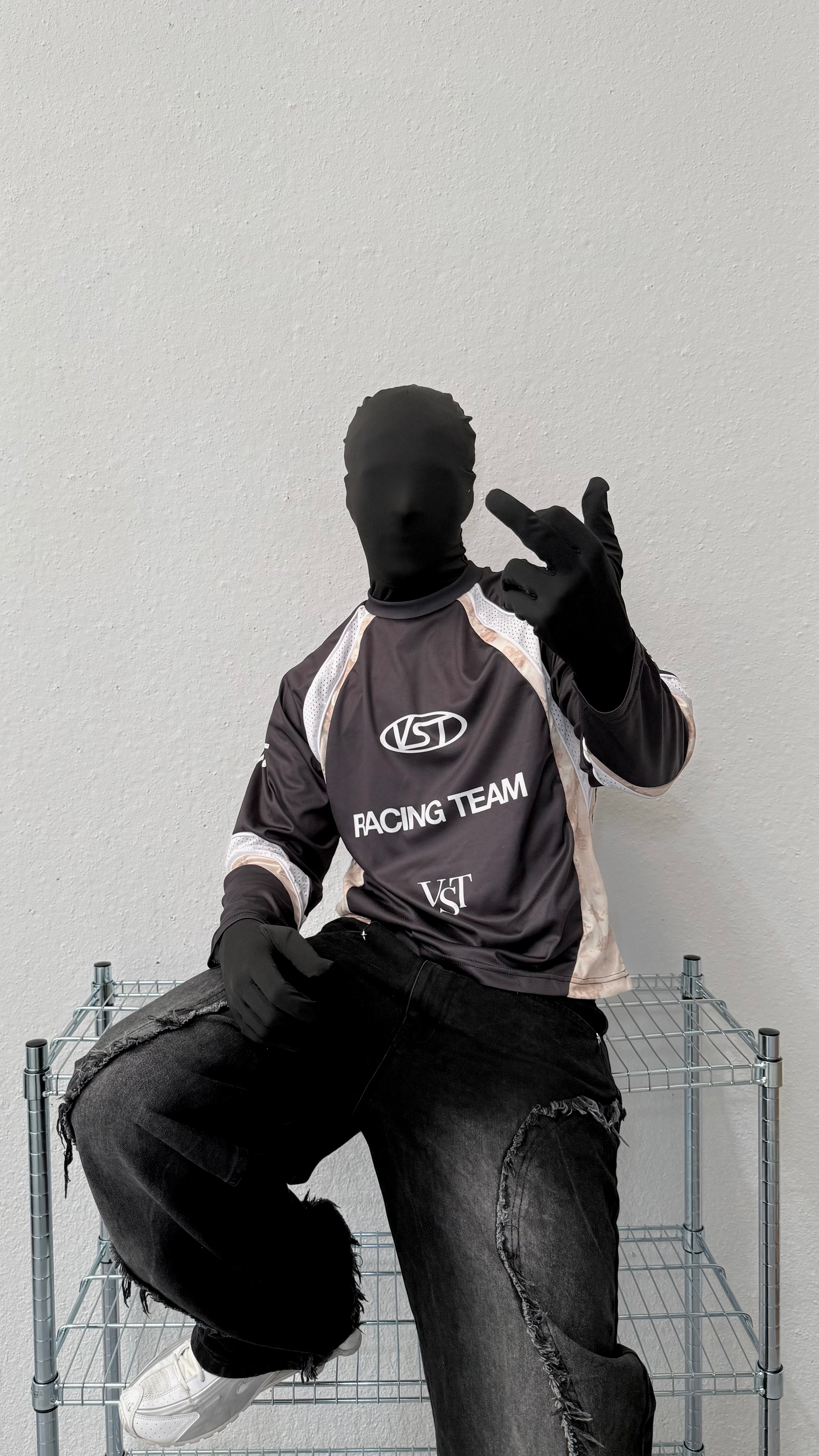 Racing Longsleeve Tee (Black)