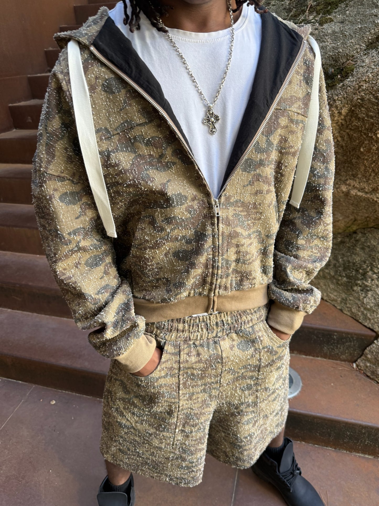 WORN CAMO JACKET (BROWN)