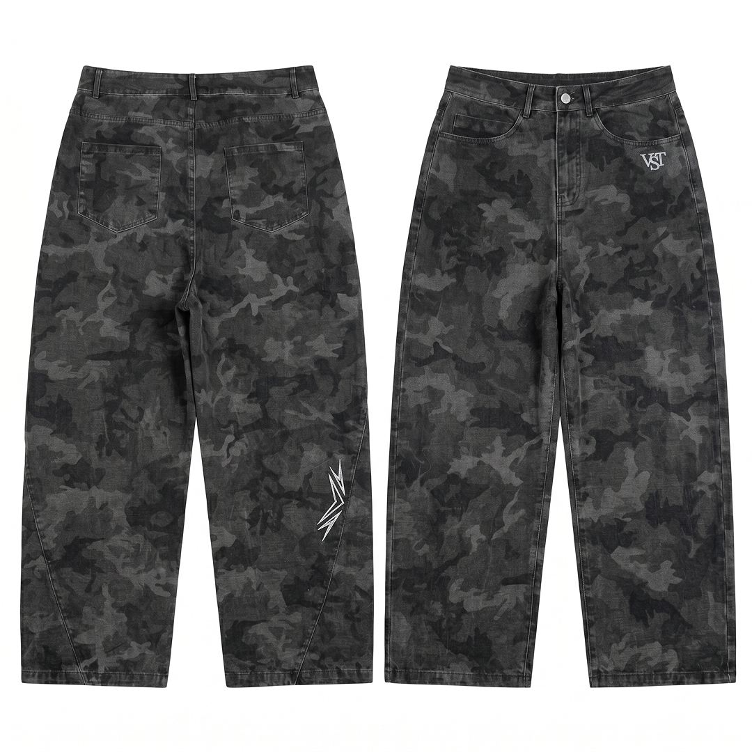 CAMO PANTS (BLACK)