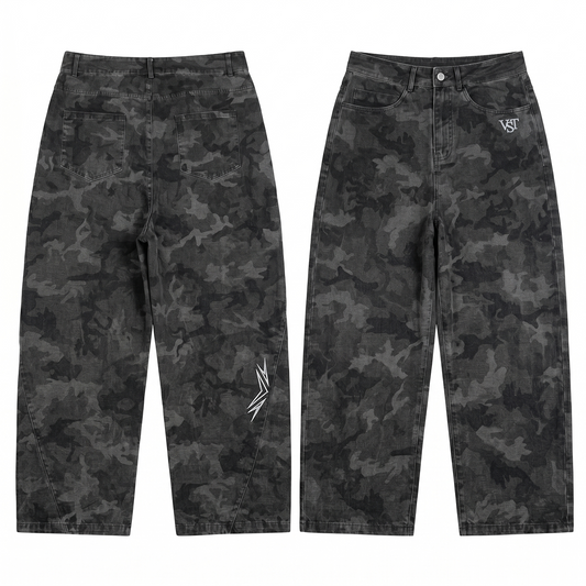 CAMO PANTS (BLACK)