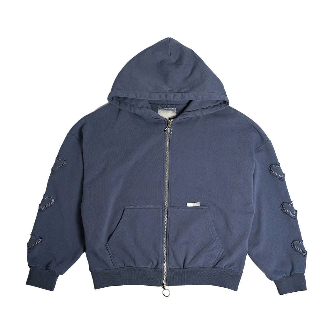 ZIP HOODIE (NAVY)