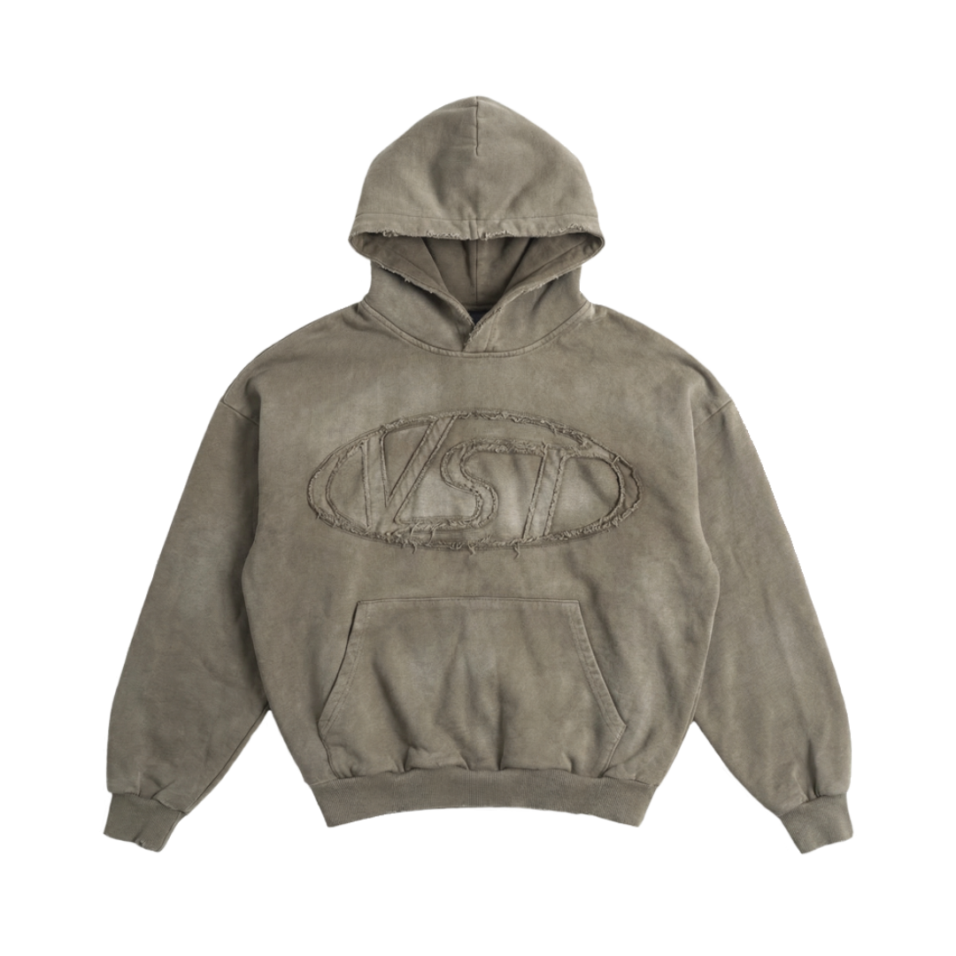 WASHED HOODIE (BROWN)