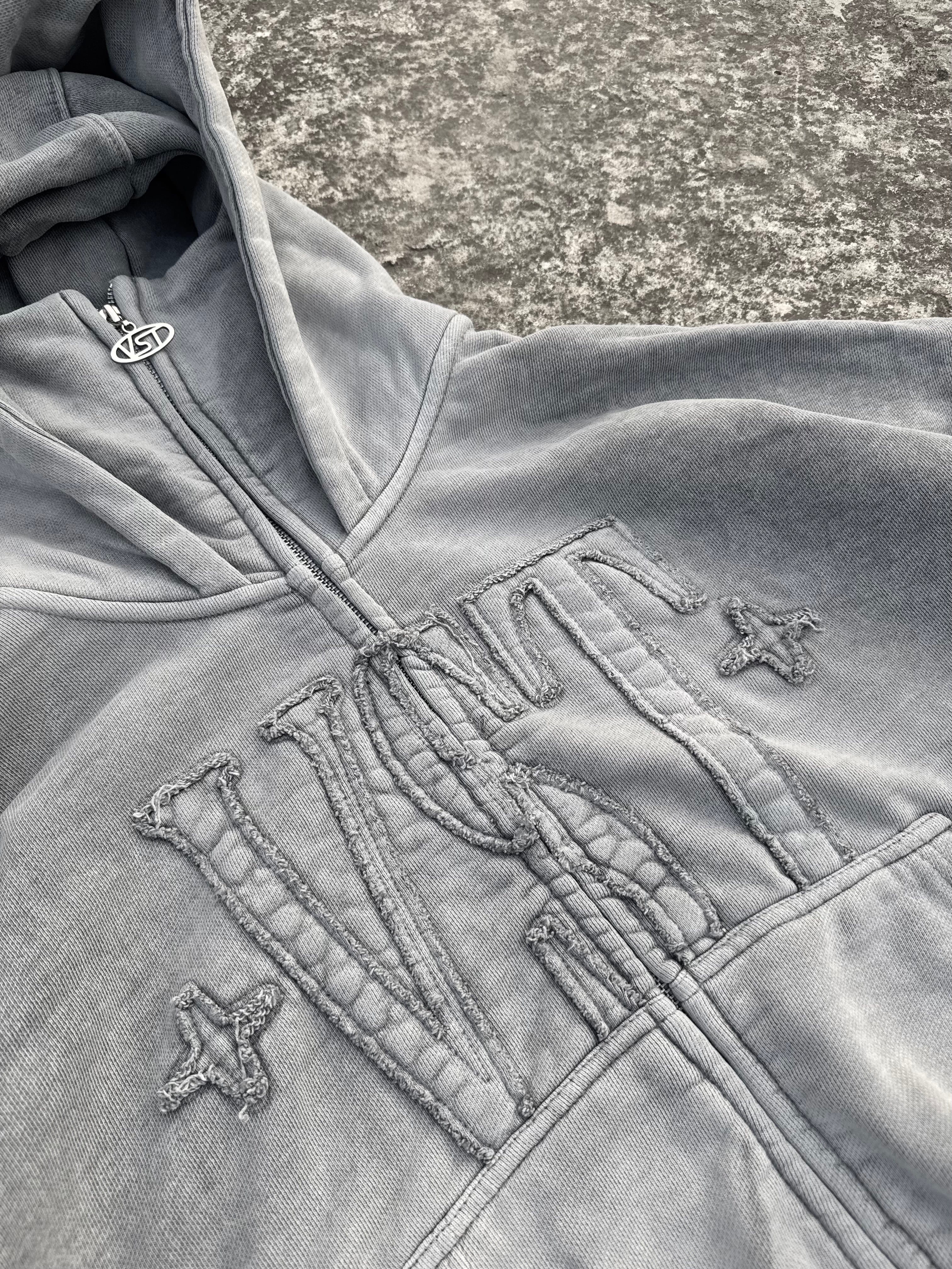 Balaclava Zip (Grey Washed)