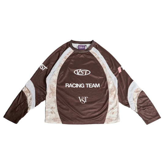 RACING TEE (BROWN)